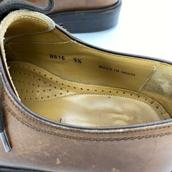 Magnanni Apron Toe Stitched Oxfords Mens US 9.5